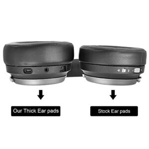 Virtuoso XT Thicker Earpads - Replacement Ear Cushion Compatible with Corsair Virtuoso RGB Wireless SE Gaming, Softer Leather,High-Density Noise Cancelling Foam, Added Thickness (Black Thicker)