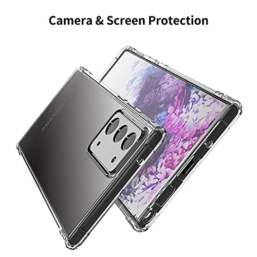 [Road Left] Crystal Clear Case for Galaxy Note 20 6.7 inch,Air-Bag Shockproof Protective Phone Case,Ultra Slim Flexible Soft TPU Cover for Samsung Galaxy Note 20 6.7"