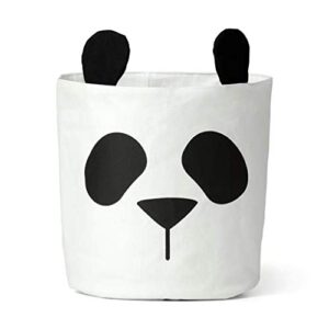 wszjj panda storage bag basket baby kids toy clothes canvas laundry basket storage bag can stand nappy bin home storage bucket