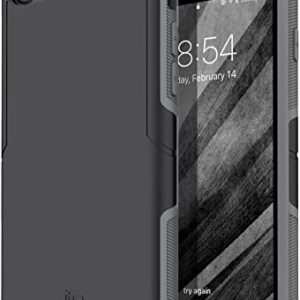 TEAM LUXURY iPhone SE Case 2022/2020, iPhone 8/7 Case, [Ultra Impact Resist] Shockproof Rugged Protective Case for Apple iPhone SE/8/7 Phone Case Cover 4.7", (Black/Gray)