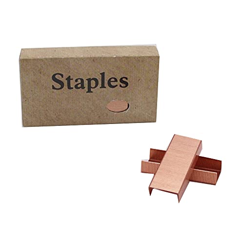 Dreamty Rose Gold Staples Creative 24/6 Standard Stapler Refill 4 Boxes 4000 Count Office Supplies