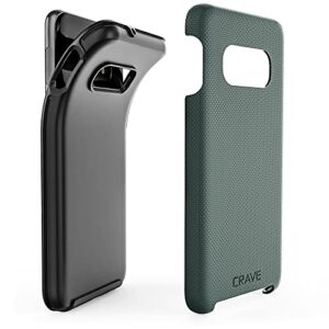 Crave Dual Guard for Samsung Galaxy S10e Case, Shockproof Protection Dual Layer Case for Samsung Galaxy S10e - Forest Green
