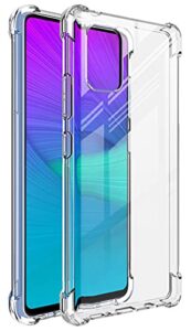 [road left] crystal clear case for galaxy a71 5g,air-bag shockproof protective phone case,ultra slim flexible soft tpu cover for samsung galaxy a71 5g