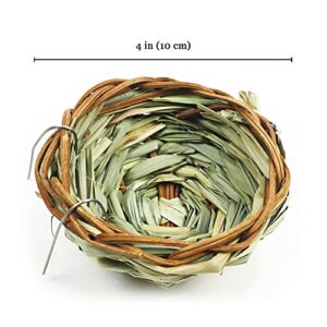 Meric Finch Woven Seagrass Nest, 4” Diameter, 2 Pieces per Pack