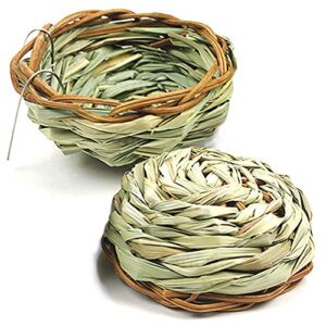 Meric Finch Woven Seagrass Nest, 4” Diameter, 2 Pieces per Pack