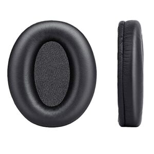 earpads for sony wh-1000xm3, a pair of replacement ear cushion pads with protein leather and memory foam for sony wh 1000xm3 noise canceling stereo headset, black