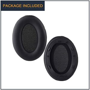 Earpads for Sony WH-1000XM3, A Pair of Replacement Ear Cushion Pads with Protein Leather and Memory Foam for Sony WH 1000XM3 Noise canceling Stereo Headset, Black