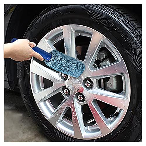 JIANFA Wheel Brush, Microfiber Metal Free Wheel & Rim Brush Cleaner Brush for Wheel and Rim Detailing, No Scratching