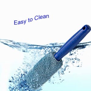 JIANFA Wheel Brush, Microfiber Metal Free Wheel & Rim Brush Cleaner Brush for Wheel and Rim Detailing, No Scratching