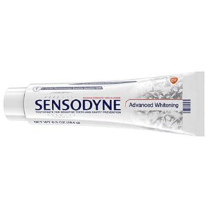 SENSODYNE Advanced Whitening Toothpaste, 6.5 oz, 4-Pack