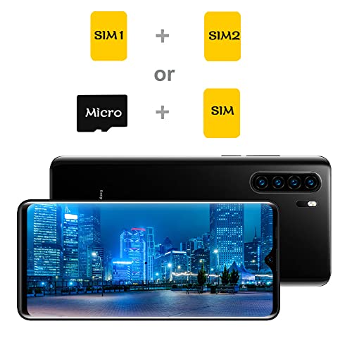 Blackview Unlocked Smartphones, A80 Plus, Dual sim Unlocked Cell Phones, Bundle Android 10 OS 4GB+64GB ROM, 6.5" HD+, Fingerprint Face Detection, 4680mAh Capacity Battery, 4G tmobile Android Phone