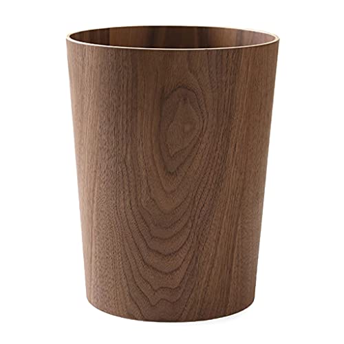 Jetamie Creative Storage Wooden Trash Can Home Bucket Garbage Bin Hotel Living Room Office Wastebasket Cans Nordic Recycling Bin ，Small Waste Basket for Home,Kitchen