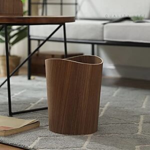 Jetamie Creative Storage Wooden Trash Can Home Bucket Garbage Bin Hotel Living Room Office Wastebasket Cans Nordic Recycling Bin ，Small Waste Basket for Home,Kitchen