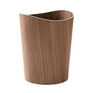 Jetamie Creative Storage Wooden Trash Can Home Bucket Garbage Bin Hotel Living Room Office Wastebasket Cans Nordic Recycling Bin ，Small Waste Basket for Home,Kitchen