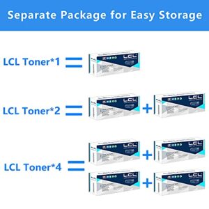 LCL Remanufactured Toner Cartridge Replacement for Xerox VersaLink C605 C600 C600N C600DN 106R03899 106R03896 106R03897 106R03898 (4-Pack Black, Cyan, Magenta, Yellow)