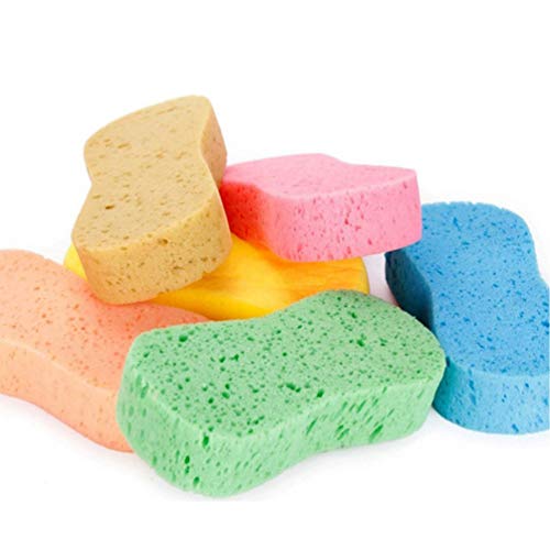 BESPORTBLE 5 Pcs Car Wash Sponges Multifunctional Sponge Bone Design Cleaning Sponges for Polishing Porous Car Wash Sponges