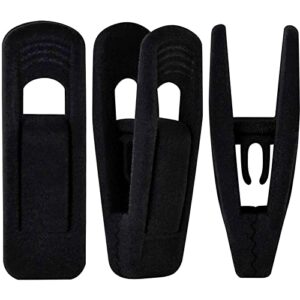 tofiigrem black velvet hanger clips (60-pack), non-slip strong velvet hangers clips for velvet hangers, pants skirt hanger velvet clips fit for thin velvet clothes suit hangers