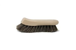 303 upholstery brush - horse hair bristles - tough on stubborn stains, gentle on delicate fabrics - contoured, ergonomic design - leather seats, carpets, fabric, upholstery, and more - (39019)