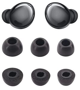 alxcd foam ear tips replacement for galaxy buds pro headphones, s/m/l 3 pairs soft foam earbud tips, fit for galaxy buds pro earbuds sm-r190, foam, s/m/l