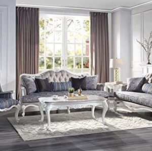 Acme Furniture Upholstered Sofas, Gray, Blue and White