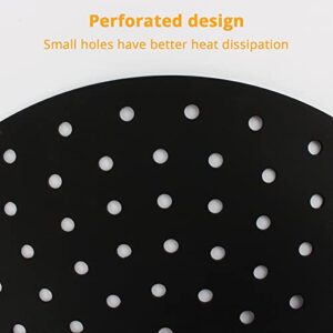 Silicone Pot Holder Trivet Mats, KUFUNG Heat Resistant Table Dish Drying Mat, Hot Pads Spoon Rest, Non Slip, Flexible, Durable, Dishwasher Safe (Black, Ventilated Holes)