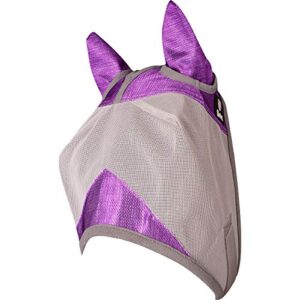 cashel crusader designer fly mask with ears, orchid, weanling