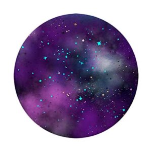 Galaxy Space in Purple Cyan Pink Yellow Blue Green AEHP662 PopSockets PopGrip: Swappable Grip for Phones & Tablets