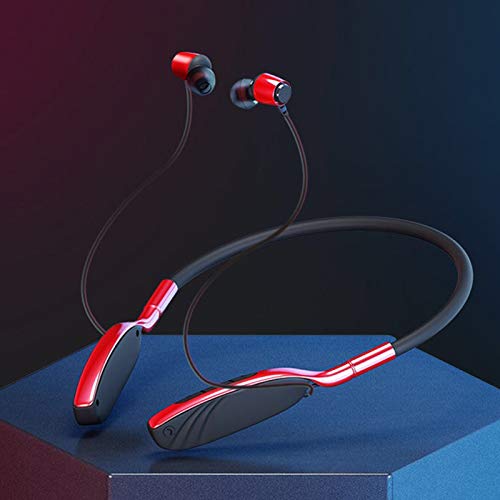 Heave Wireless Earphones,Bluetooth Headphones Neckband in Ear Magnetic Earbuds,Sweatproof Headphones with Mic,48 Hours Standby Time for Home Office White