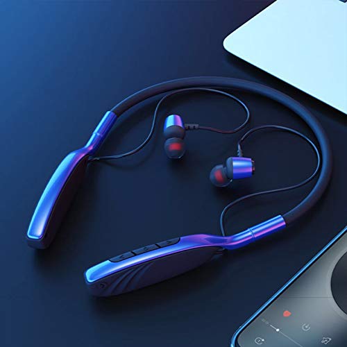 Heave Wireless Earphones,Bluetooth Headphones Neckband in Ear Magnetic Earbuds,Sweatproof Headphones with Mic,48 Hours Standby Time for Home Office White