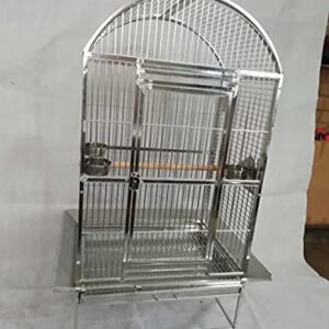 BMWPET SUS201 Stainless Steel DOMETOP Style Bird CAGE Parrot CAGE 28"X20"X60"