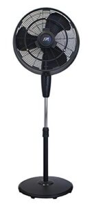 spt 18″ oscillating misting fan black 18 inch