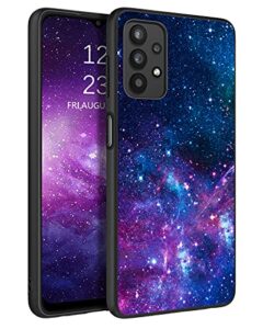 bentoben galaxy a32 5g case, samsung a32 phone case, slim fit glow in the dark shockproof drop protective hybrid hard pc soft tpu bumper girl women boy cover for 2021 galaxy a32 6.5 inch,nebula/galaxy