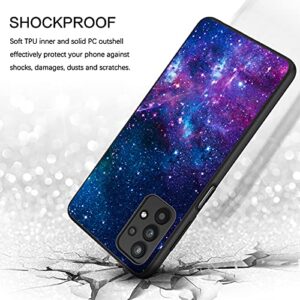 BENTOBEN Galaxy A32 5G Case, Samsung A32 Phone Case, Slim Fit Glow in The Dark Shockproof Drop protective Hybrid Hard PC Soft TPU Bumper Girl Women Boy Cover for 2021 Galaxy A32 6.5 Inch,Nebula/Galaxy