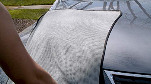 303 Products Waffle Weave Drying Towel - Premium and Ultra Absorbent - Safely Dries Paint Without Scratching - Perfect for Use After Car Wash, 1 Pack (39015)