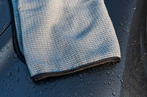 303 Products Waffle Weave Drying Towel - Premium and Ultra Absorbent - Safely Dries Paint Without Scratching - Perfect for Use After Car Wash, 1 Pack (39015)