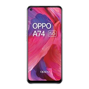 Oppo A74 5G Dual CPH2197 128GB 6GB RAM Factory Unlocked (GSM Only | No CDMA - not Compatible with Verizon/Sprint) International Version - Space Sliver