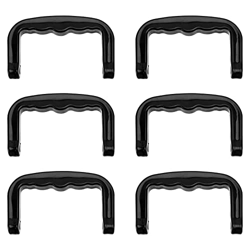 balacoo 6Pcs Plastic Cage Handles Replacement Birdcage Handles Hamster Cage Supplies (Black)