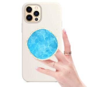 loveso crystal phone grip holder for phone - crystal phone grip holder for smart phones and tablets - ideal gift for womens, girls (blue)