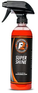 exoforma super shine - high gloss quick detail spray, provides a showroom shine, easy to apply paint enhancer, leaves behind a slick and streak free finish