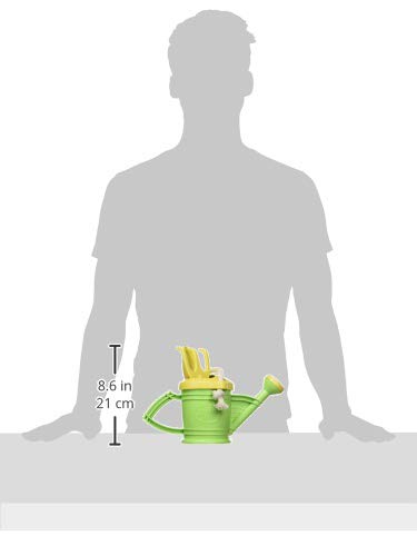 Green Toys Watering Can, Green 4C - Pretend Play, Motor Skills, Kids Outdoor Role Play Toy. No BPA, phthalates, PVC. Dishwasher Safe, Recycled Plastic, Made in USA, Yellow