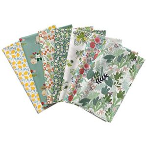 pretyzoom 7pcs sewing floral fabric diy patchwork bundle craft quilting cotton cloth party supplies