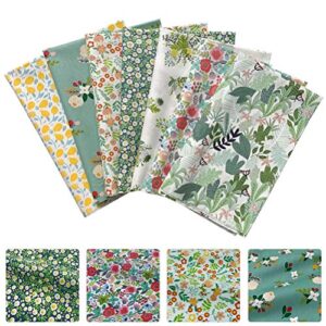 PRETYZOOM 7pcs Sewing Floral Fabric DIY Patchwork Bundle Craft Quilting Cotton Cloth Party Supplies