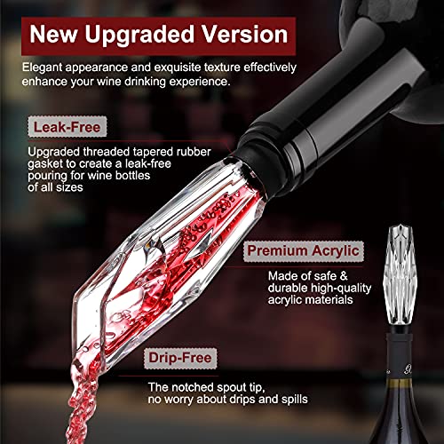 Wine Aerator Pourer - Gifts for Men Dad, Christmas Stocking Stuffers, Unique Gifts, Birthday Ideas for Wine Lover Boyfriend Husband Grandpa Presents