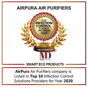 Airpura V600 Air Purifier for Home, V600 True HEPA Filter, Helps to eliminate thousands of airborne particles from air