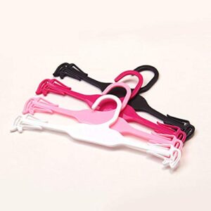 Clothes Hanger, 10Pcs Plastic Socks,Clothes Bra Underwear Hanger Wardrobe Closet Drying Rack Organizer - Black