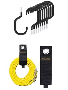 9 pack bike storage hooks with 9 pack hook and loop storage straps extension cord straps