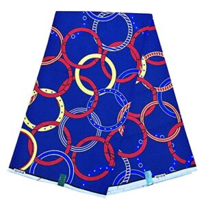 adwaxda african fabric 6 yards cotton wax print kente cloth ankara fabric wax material for sewing dress clothing(fc044)