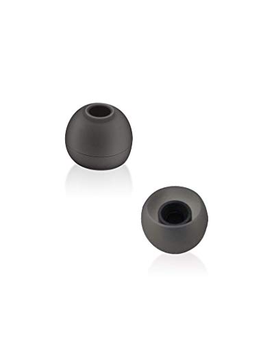 PALOVUE Silicone Eartips Eargels Earpads Ear Tips Black (Black)