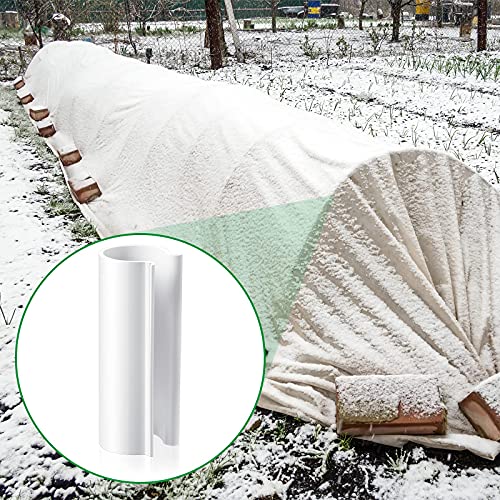 32 Piece Clamp for PVC Pipe Greenhouses, Row Covers, Shelters, Bird Protection, 2.4 Inches Long(White,for 1/2 Inch PVC Pipe)
