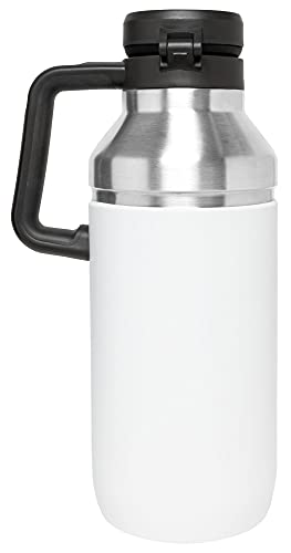 Stanley Go Growler, 64oz Stainless Steel Vacuum Insulated Beer Growler, Rugged Growler with Stainless Steel Interior, 24 Hours Cold and 4 Days Ice Retention